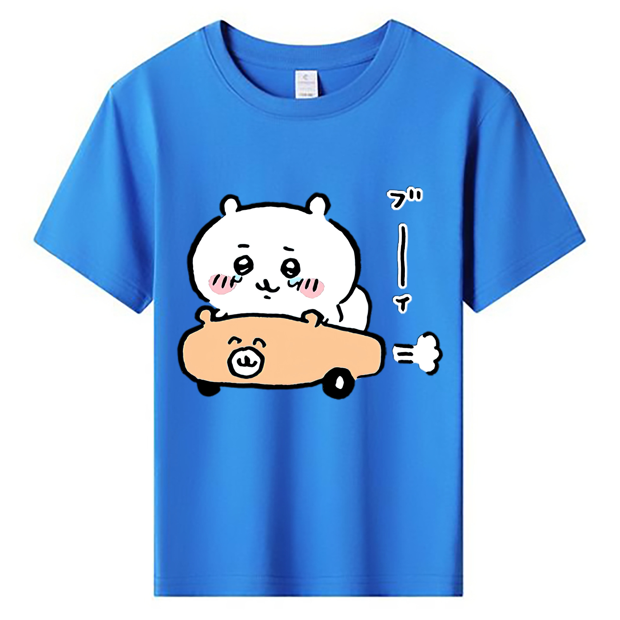 （画像用） ちいかわ ちいかわ Chii-kawa chiikawa 綿100％キッズTシャツ（フロントプリント）